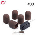 Electric Purple Nail Drill Caps Set for Manicure Pedicure