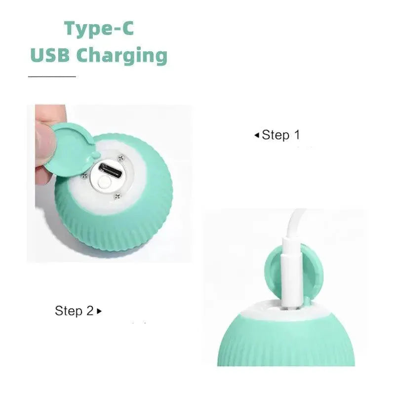 Electric Rolling Cat Toy for Interactive Indoor Play