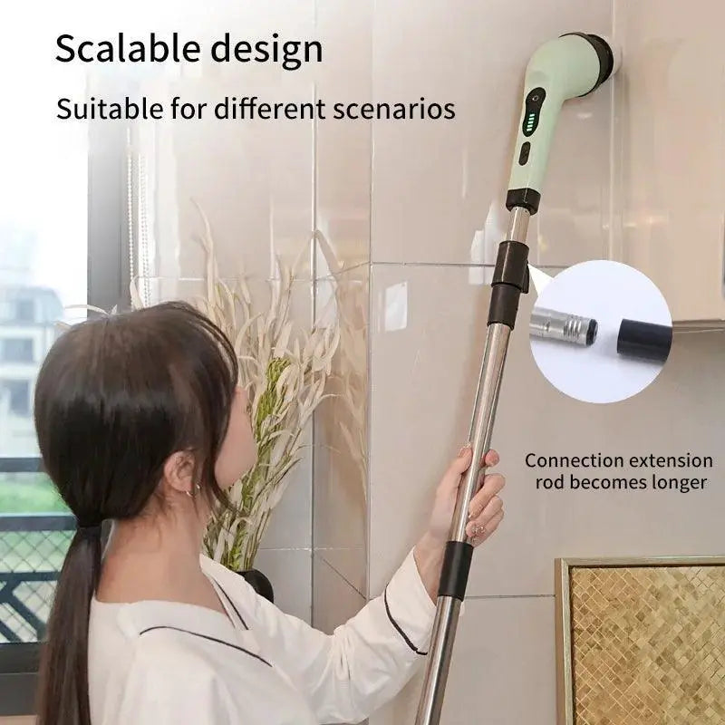 Electric Spin Cleaning Brush Set 9 In 1 Effortless Cleaning