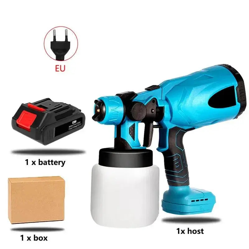 Cordless Electric Spray Gun 800ML Handheld Paint Sprayer