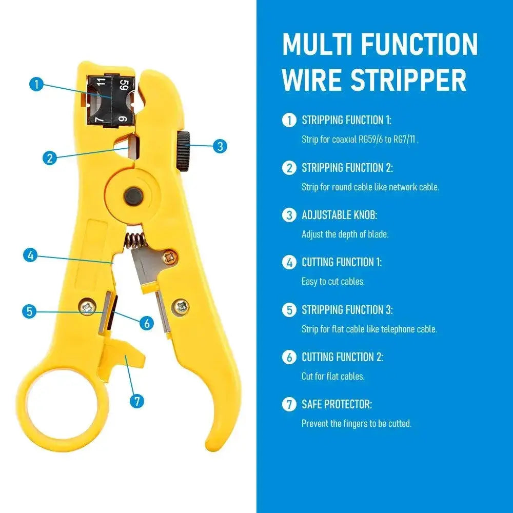 Electric Stripping Knife Pliers for Coaxial Cable Cutter