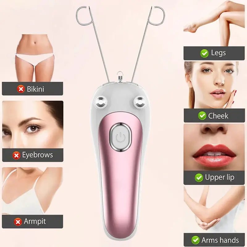 Electric Threading Epilator For Women Painless Hair Removal At Home Salon Ready