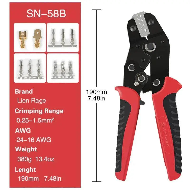 Electrician Crimping Tool Set Pliers Terminals Clamp Kit