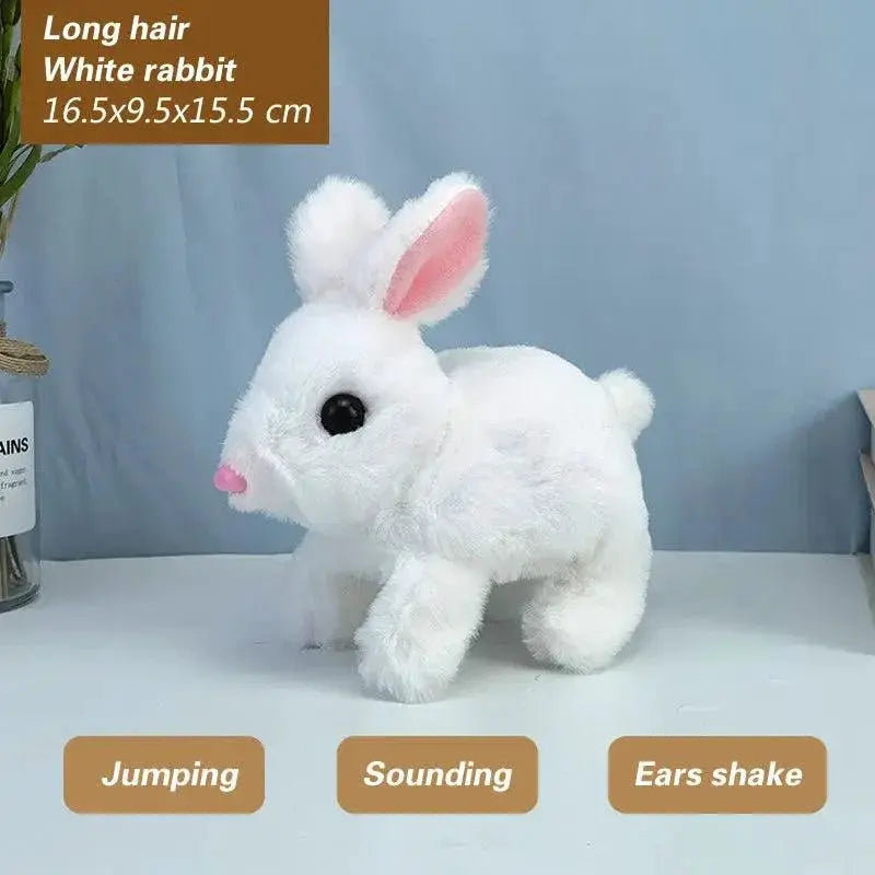 Electronic Plush Rabbit Toy Robot Bunny With Walking Action