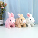 Electronic Plush Rabbit Toy Robot Bunny With Walking Action