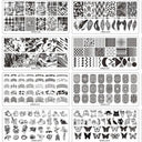 Elegance & Serpent Nail Art Stencils Bundle Steel Designs