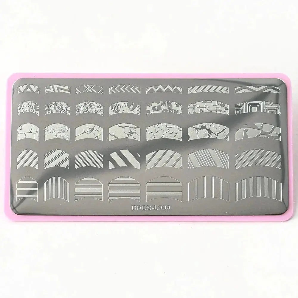 Nail Stencil Bundle for DIY Nail Art — 12(12X6cm)