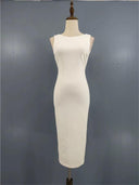 Elegance Steel Ring Bodycon Dress: Modern Sophistication Now