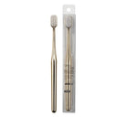 Elegant Adult Soft Bristle Toothbrush Luxury Gold Silver
