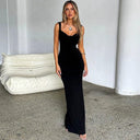 Elegant Backless Sheath Dress with Bow Details Evening Wear