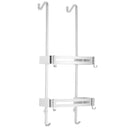 Elegant Black Bathroom Hanging Shelf Organizer with Nail-Free Installation