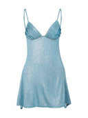 Elegant Chain Sling Dress Set Women Stylish Slim Fit Skirt