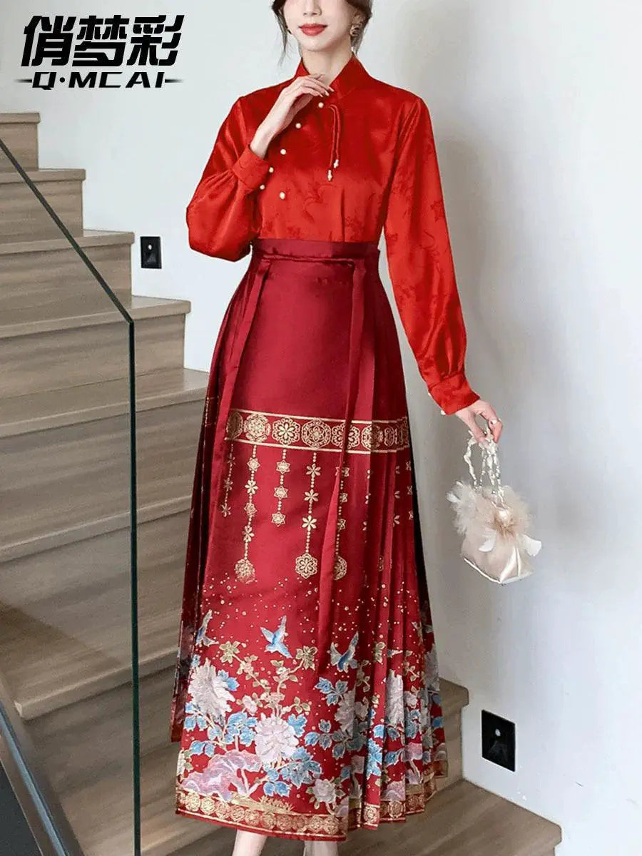 Elegant Chinese Engagement Dress Traditional Modern Style