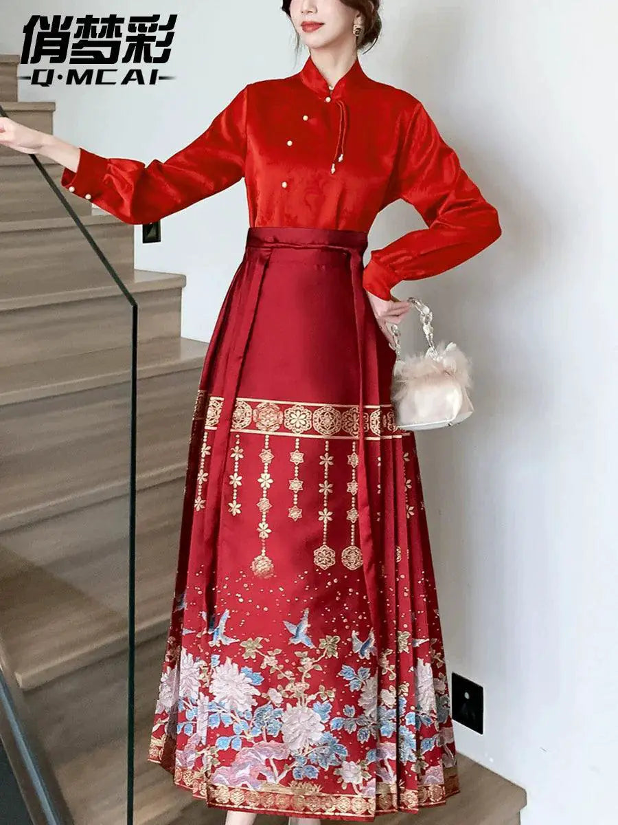 Elegant Chinese Engagement Dress Traditional Modern Style