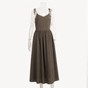 Elegant Cotton Suspender Dress: Mori Style Elegance Dress