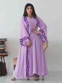 Elegant Dubai Style Abaya Dress with Exquisite Embroidery