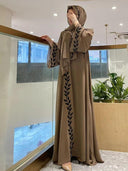 Elegant Dubai Style Abaya Dress with Exquisite Embroidery