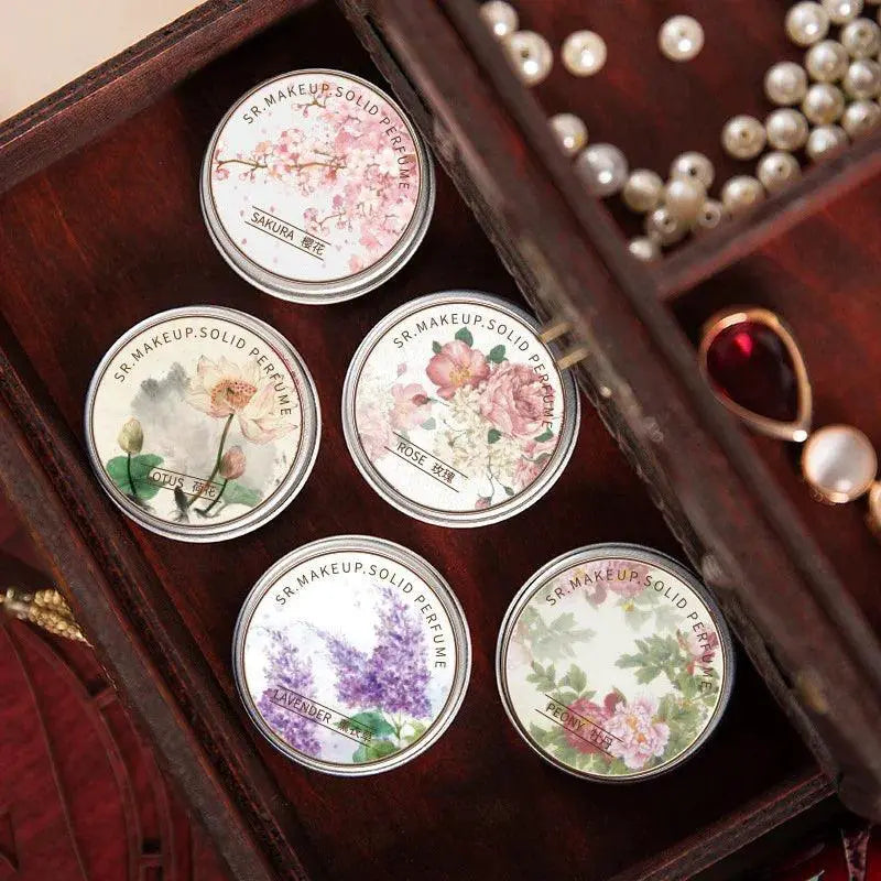 Elegant Female Solid Perfume Balm Luxe Aroma Deodorant Blend