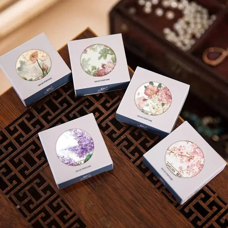 Elegant Female Solid Perfume Balm Luxe Aroma Deodorant Blend