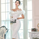 Elegant Fishtail Dress Off-Shoulder Glamour & Sophistication