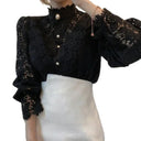 Elegant Floral Lace Blouse for Stylish Office Attire