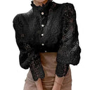 Elegant Floral Lace Blouse for Stylish Office Attire