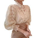 Elegant Floral Lace Blouse for Stylish Office Attire