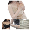 Lace Mesh Blouse For Women Easy Care