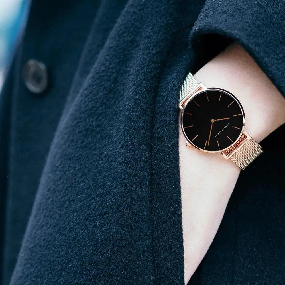 Elegant Japan Quartz Rose Gold Ladies Watch Luxury Timepiece - OurLum.com