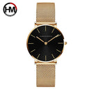 Elegant Japan Quartz Rose Gold Ladies Watch Luxury Timepiece