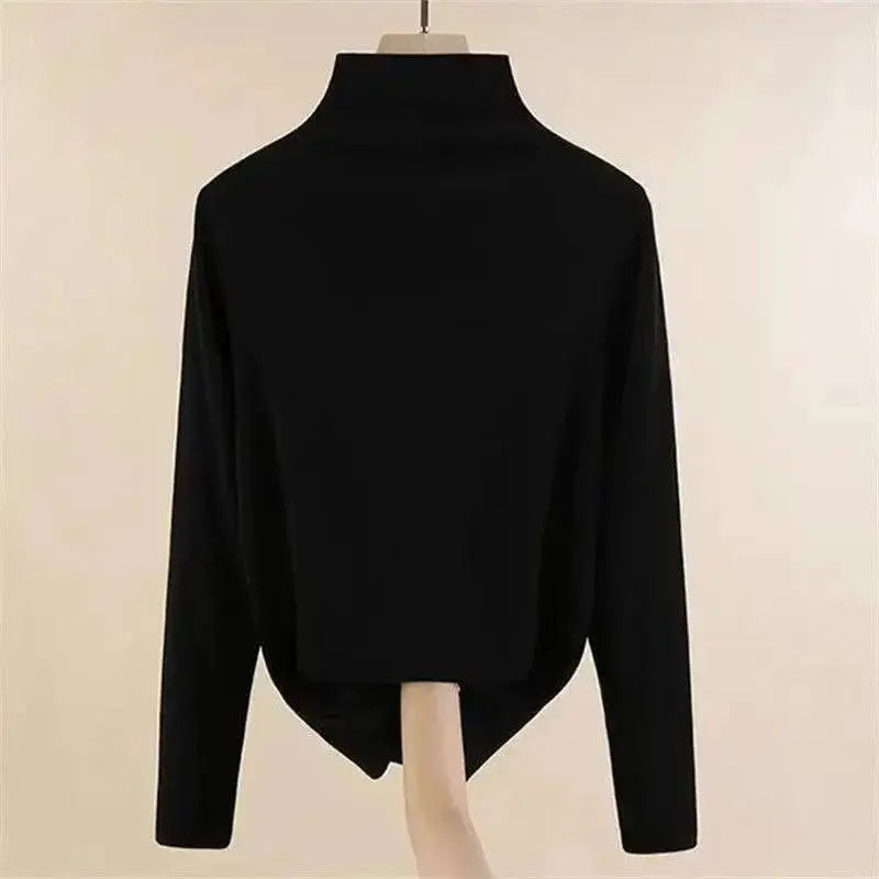 Elegant Korean Womens Cross Knit Three Piece Suit Chic