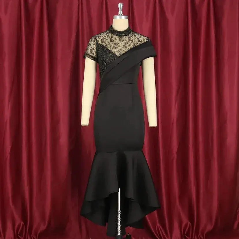 Elegant Lace Evening Gown Seductive See Through Dress Online
