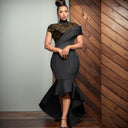 Elegant Lace Evening Gown Seductive See-through Dress Online