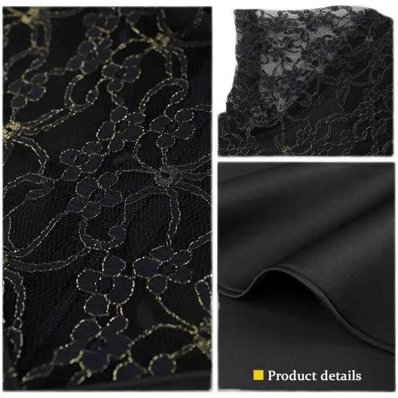 Elegant Lace Evening Gown Seductive See Through Dress Online