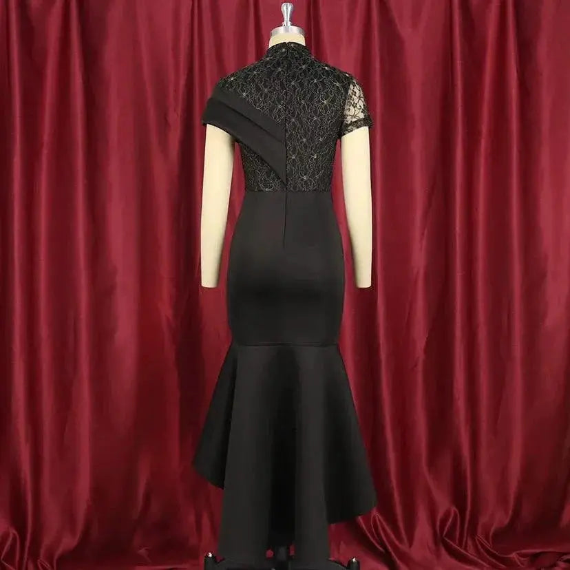 Elegant Lace Evening Gown Seductive See Through Dress Online