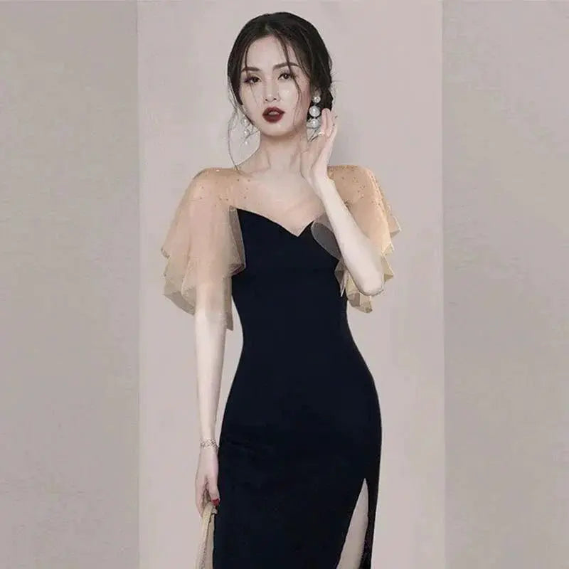 Elegant Sheath Dress For Women Breathable Polyester Summer