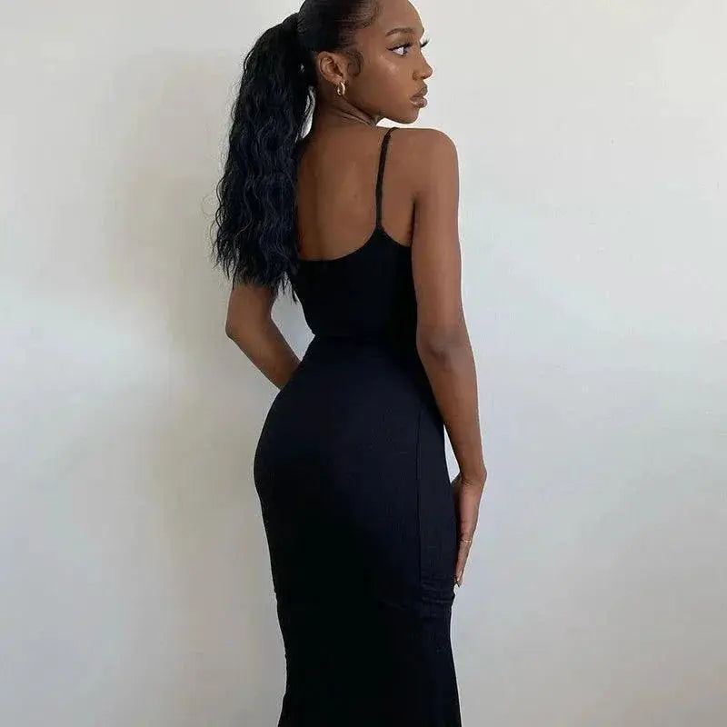 Elegant Maxi Dress Summer Sleeveless Chic Party Outfit