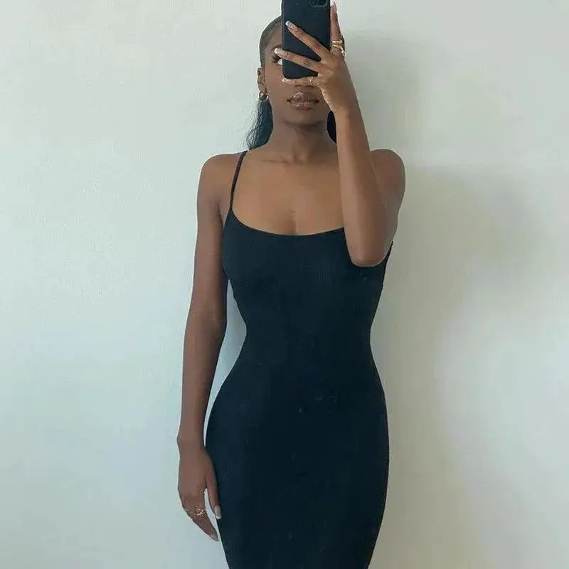 Elegant Maxi Dress Summer Sleeveless Chic Party Outfit