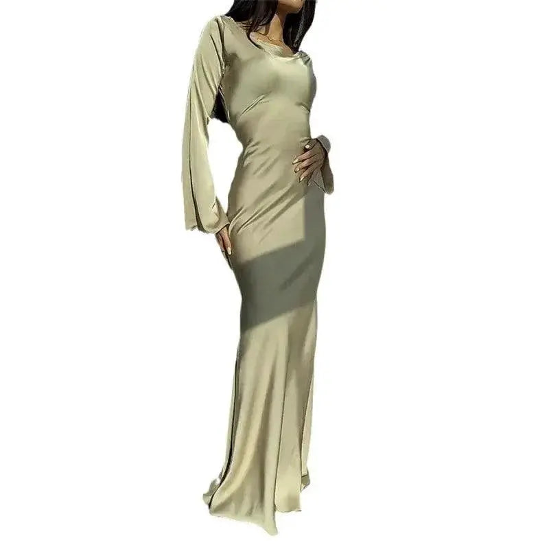 Elegant Mermaid Dress Korean Vintage Style For Women