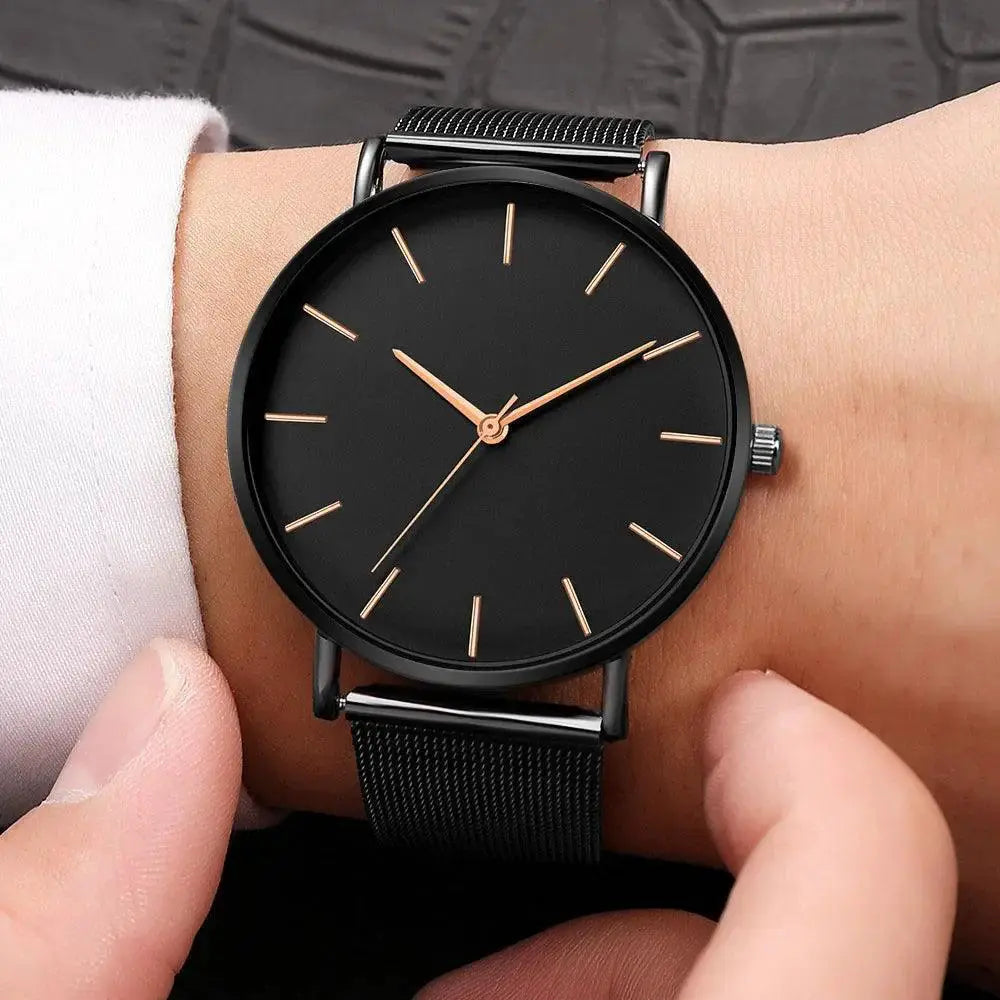 Elegant Mesh Belt Wristwatch For Fashion Enthusiasts Style