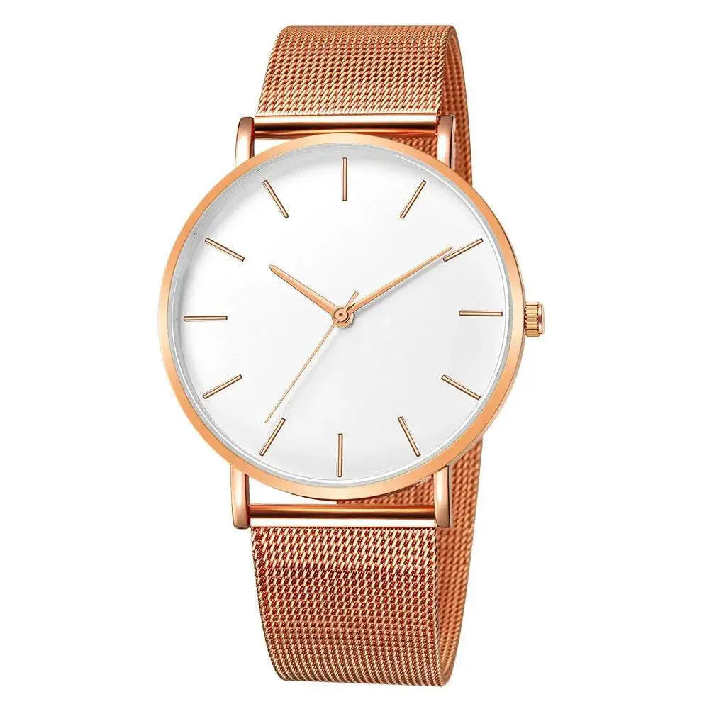 Elegant Mesh Belt Wristwatch For Fashion Enthusiasts Style