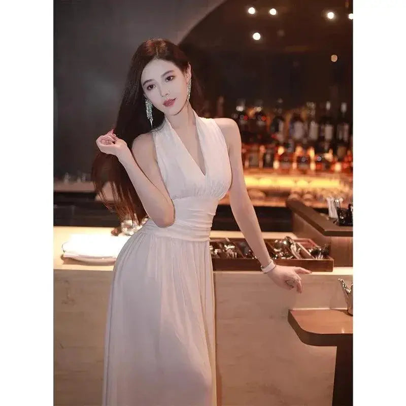 Elegant Nicky V Neck Dress Timeless Autumn Style Dress