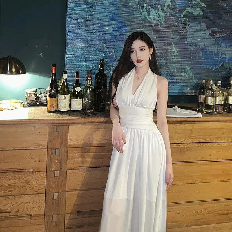 Elegant Nicky V Neck Dress Timeless Autumn Style Dress