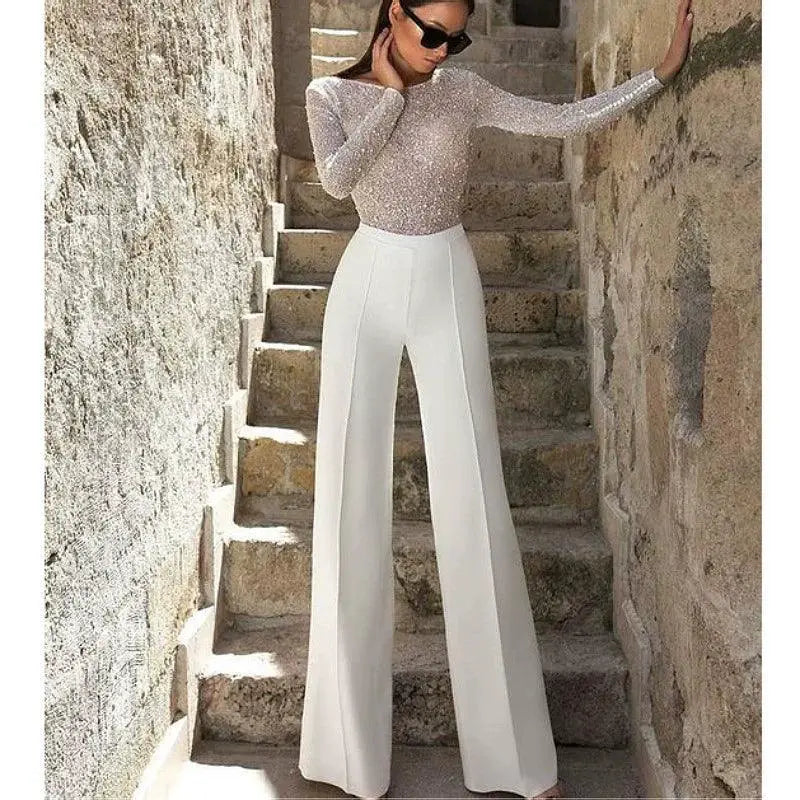 Elegant Open Back Jumpsuit Chic Sophisticated Style