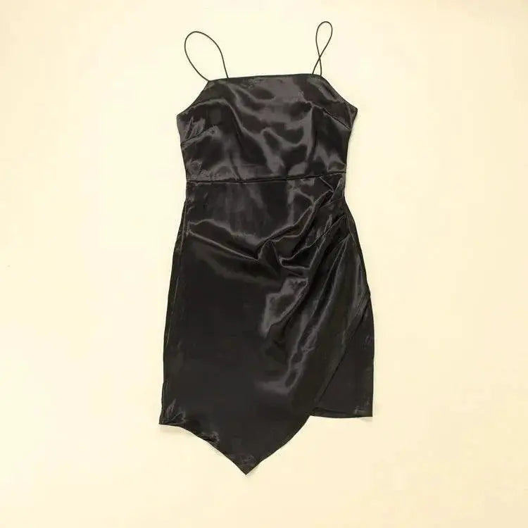 Elegant Plus Size Glossy Camisole Gown For Curvy Women