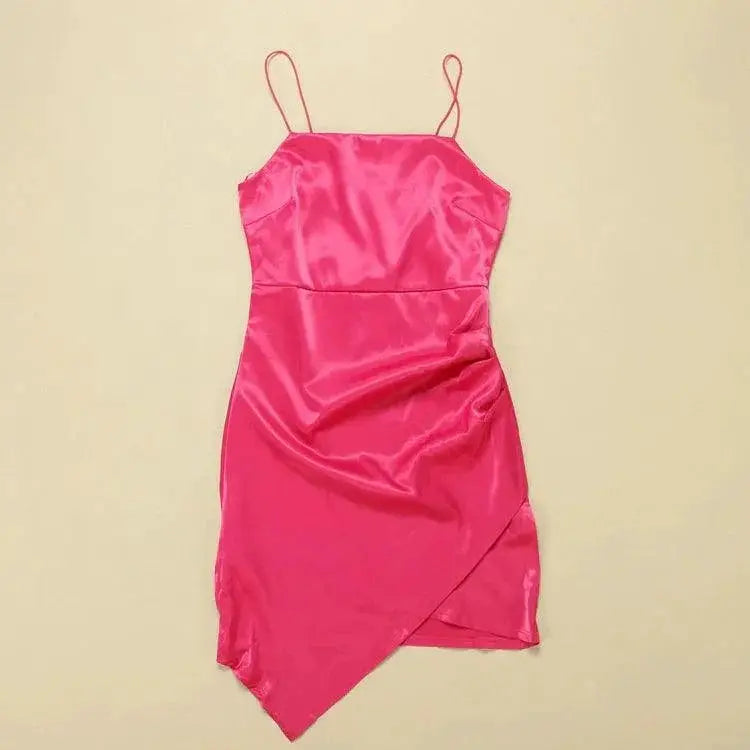 Elegant Plus Size Glossy Camisole Gown For Curvy Women