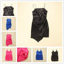 Elegant Plus Size Glossy Camisole Gown for Curvy Women