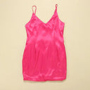 Elegant Plus Size Glossy Camisole Gown for Curvy Women