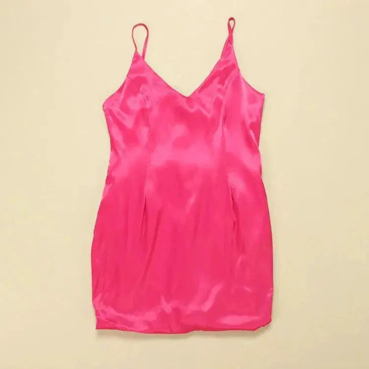 Elegant Plus Size Glossy Camisole Gown For Curvy Women