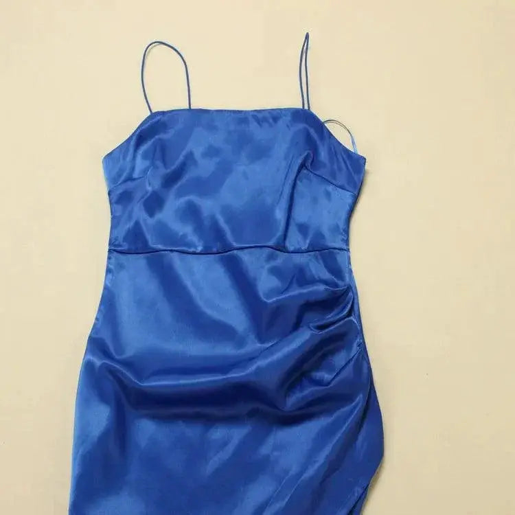 Elegant Plus Size Glossy Camisole Gown For Curvy Women